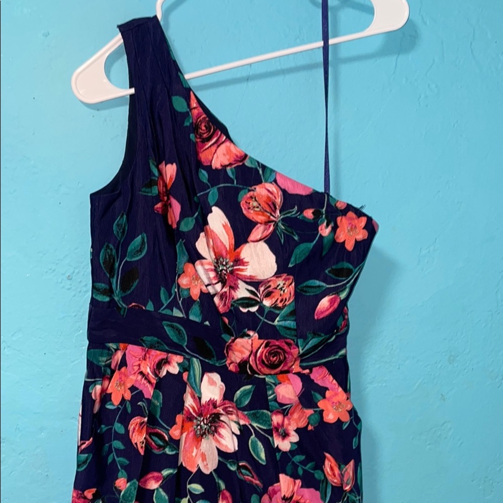 Eliza J One-Shoulder Floral Dress - size 6 - Picture 4 of 6